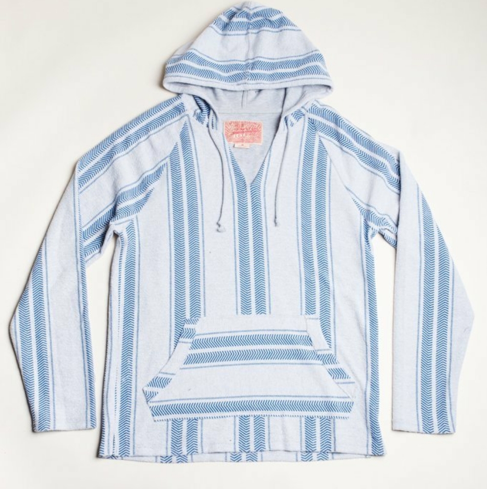 Navy Reverse Baja Hoodie